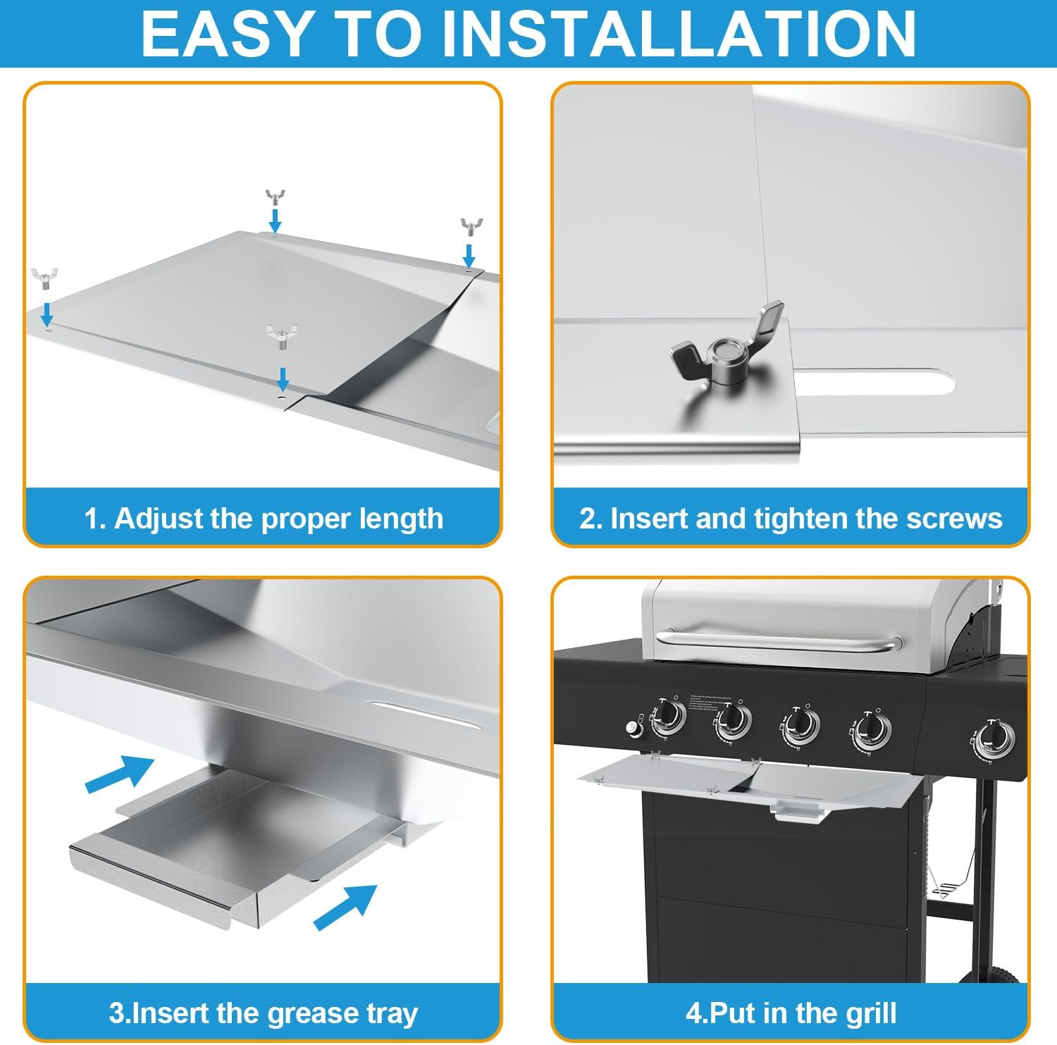 Universal Grease Tray with Catch Pan for Nexgrill Replacement Parts 720-0830H 72