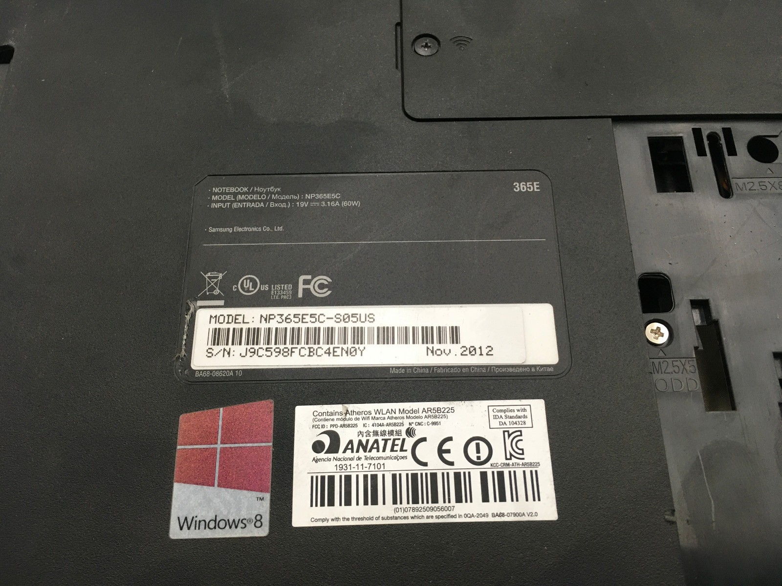 SAMSUNG NP365E5C – BOOTS TO BIOS – AMD A6 4400M – 2GB RAM – 15″ – NO OS -READ-BB