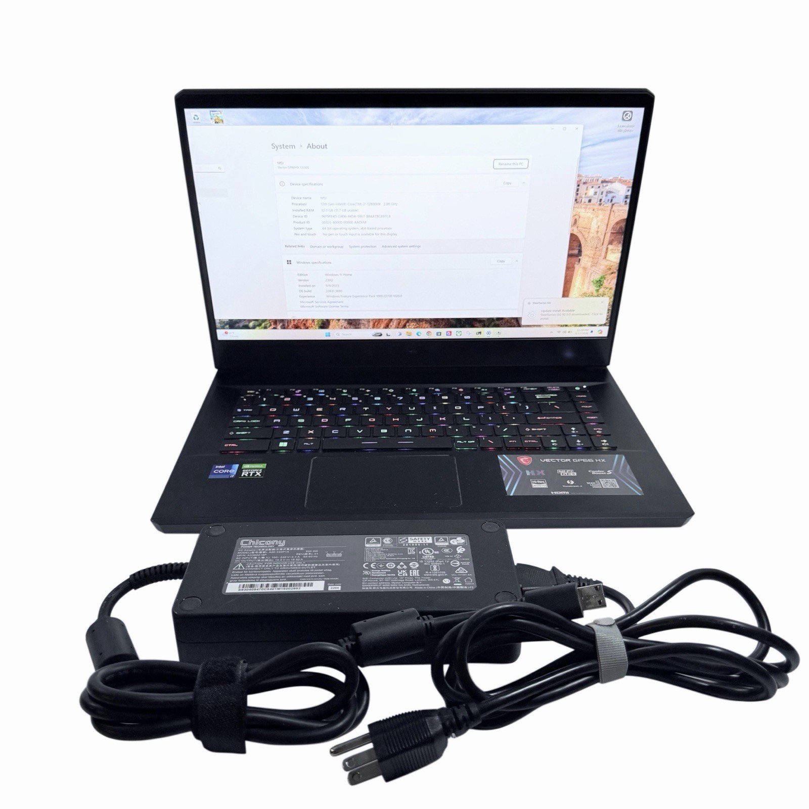 MSI Vector GP66HX Gaming Laptop i7-12800HX RTX 3070 Ti 32GB 1TB SSD