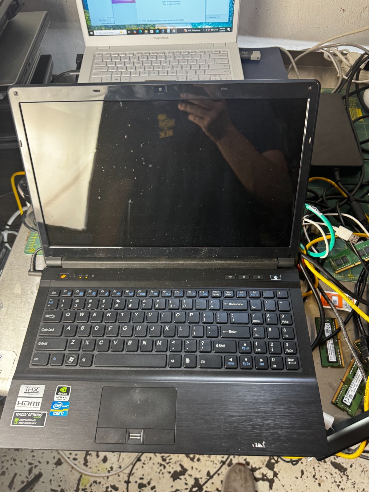 Clevo Notebook W150ER Core I7 NVIDIA GEFORCE 1GB GPU Laptop For Repair #6144