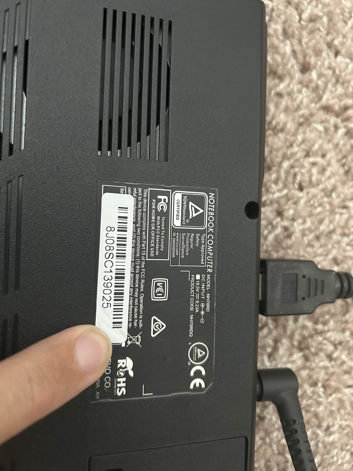 CLEVO NH70RD — i7-9750H / RTX 2060 / 16 GB / 2×1 TB SSD — Excellent Condition