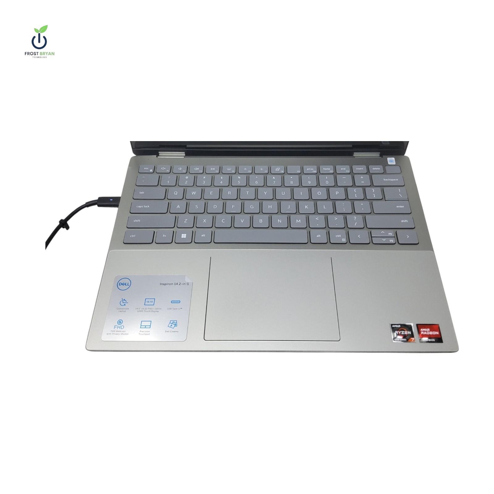 DELL INSPIRON 14 7425 2N1 Laptop Ryzen 7 5825U 8GB No SSD/OS Grade D [READ]