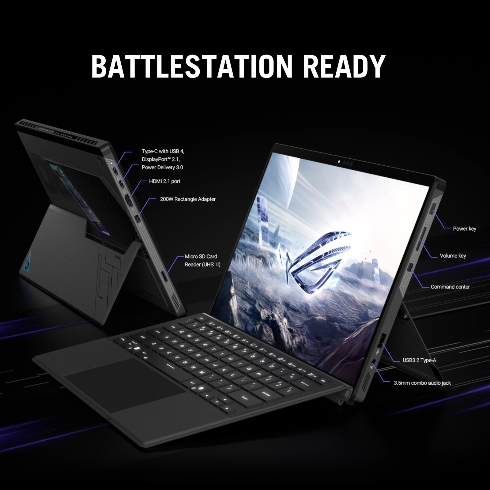 ASUS ROG Flow Z13 13.4″ 2.5K 180Hz Touch Ryzen 395 32GB 1TB SSD 2-in-1 Black