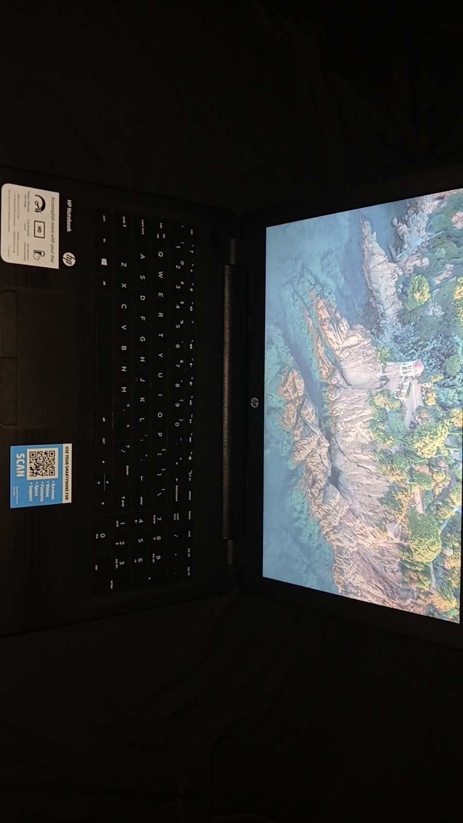 HP 15-ba015wm 15.6-inch Laptop Tested Working with Charger