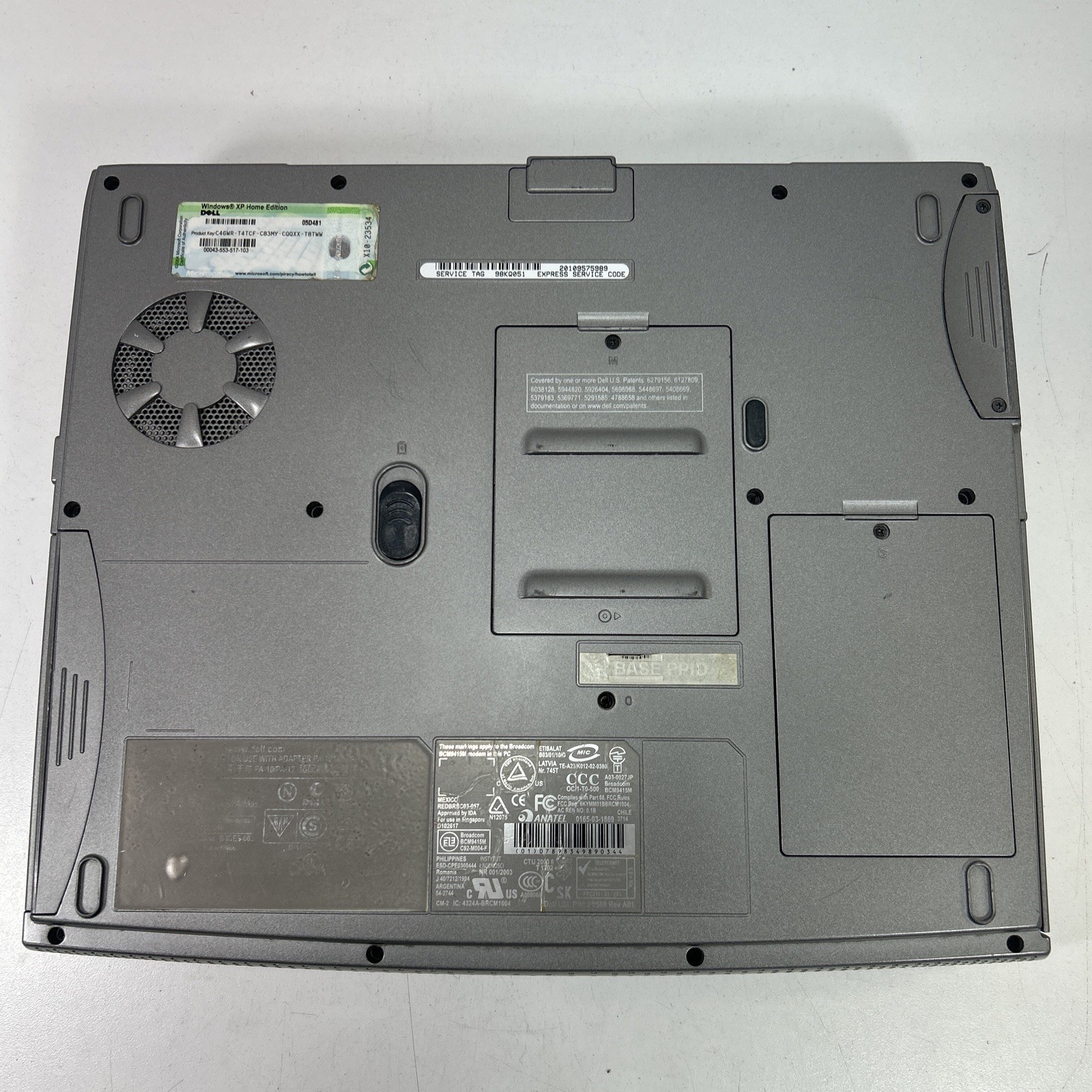 Dell Inspiron 1150 14″ Intel Celeron 2.60GHz 256MB RAM 30GB HDD Win XP Pro