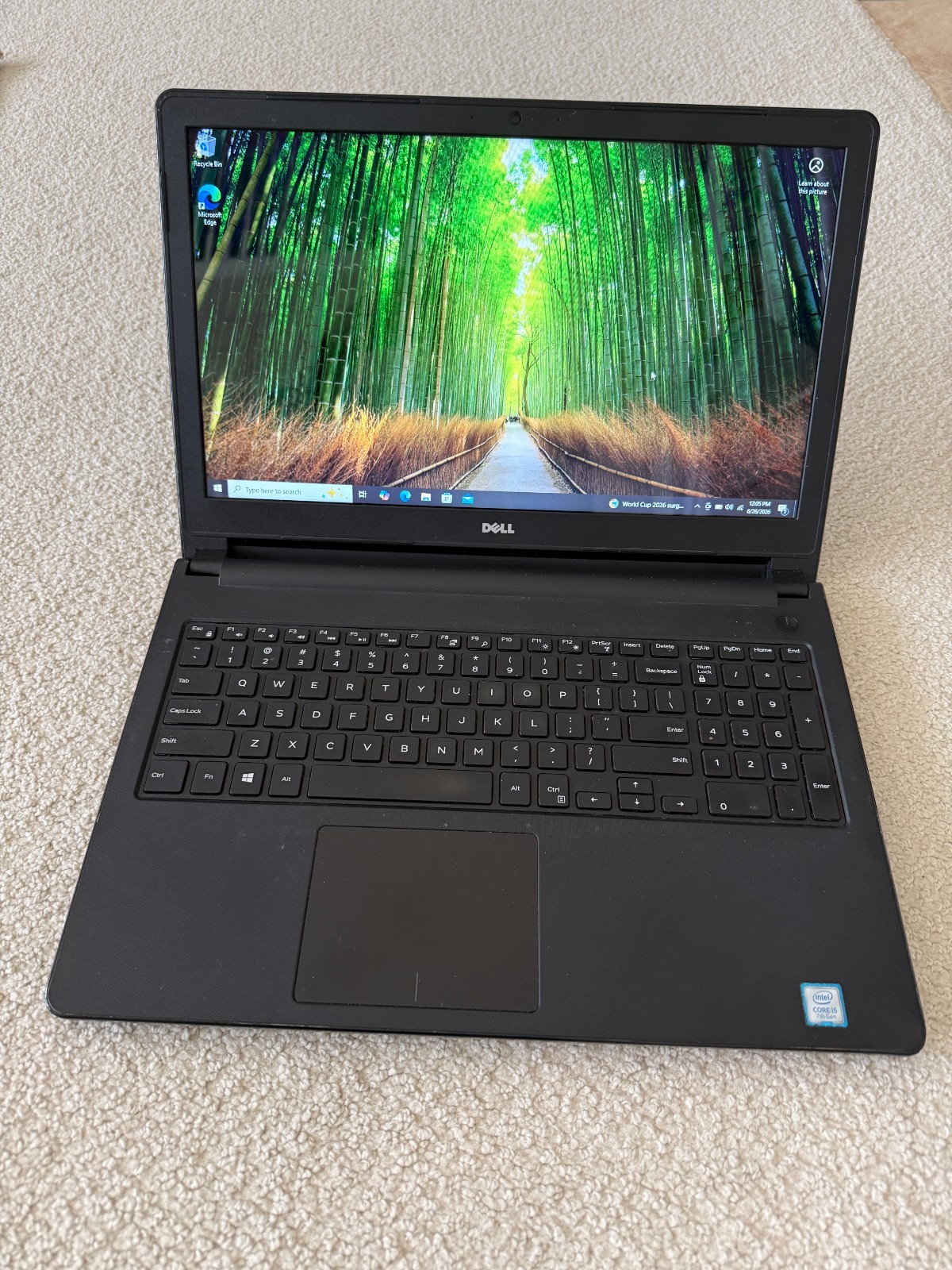Dell Inspiron 5566 i5 7200 8GB RAM 500GB HDD Windows 10 Pro
