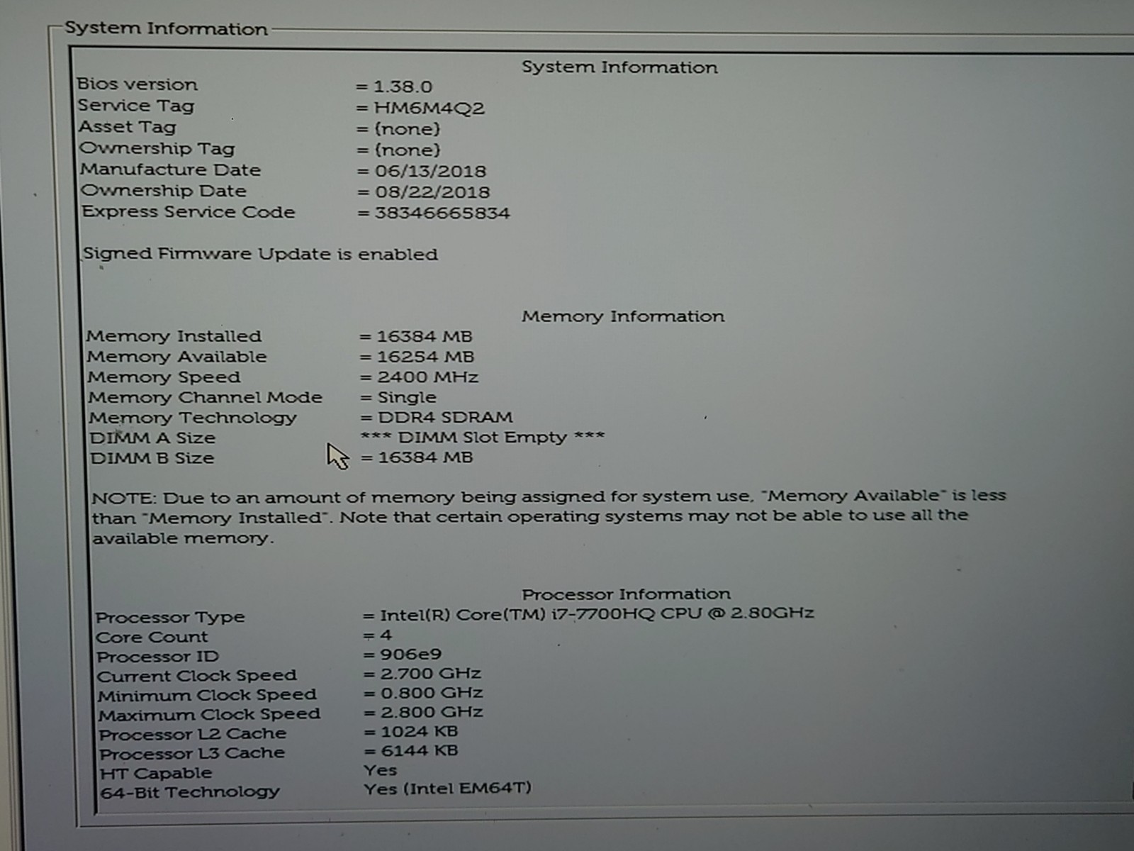 Dell Precision 5520 15.6″ UHD Touch i7-7700HQ 16GB RAM Quadro M1200 No OS/SSD