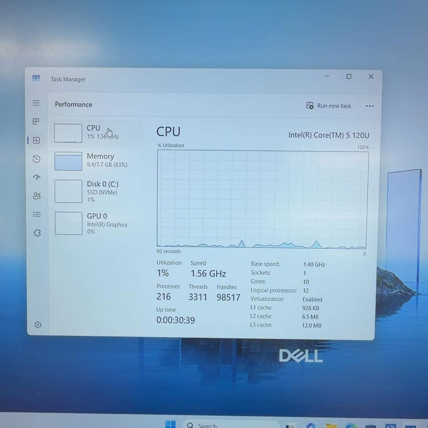 Dell Pro 16 PC16250 16″ Core 5 120U 1.4GHz 8GB RAM 512GB SSD