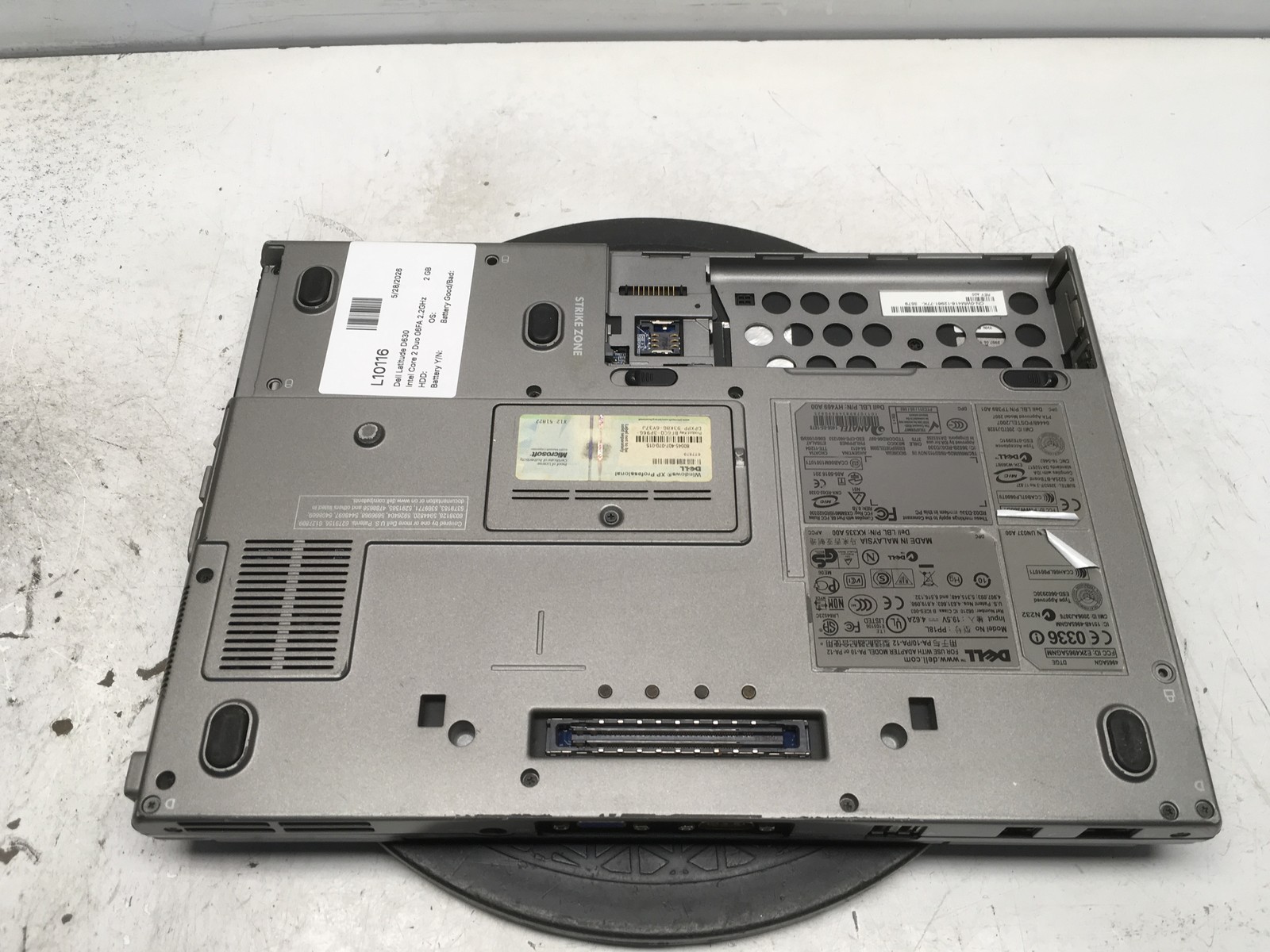 Dell Latitude D630 Intel Core 2 Duo 06FA 2.2GHz 2 GB Ram 500GB HDD Windows XP