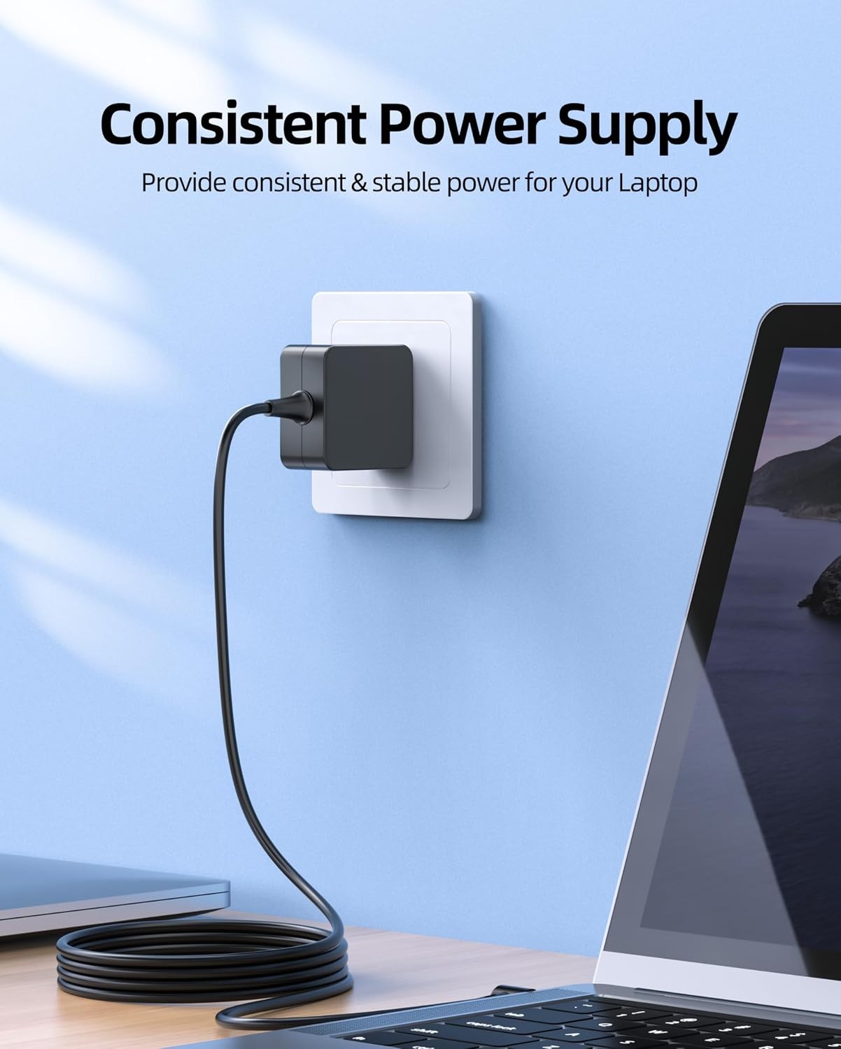 Laptop Portable 7.5Ft Power Supply Adapter Cord for Asus Vivobook 15 Max X541X