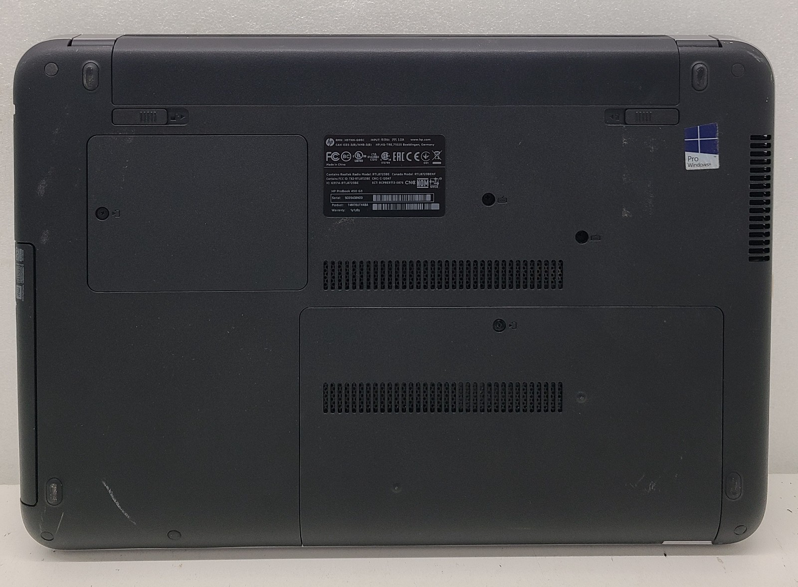 HP ProBook 450 G3 15.6″ Laptop Intel Core i5-6200U 8GB Ram NO HD/OS (FL)