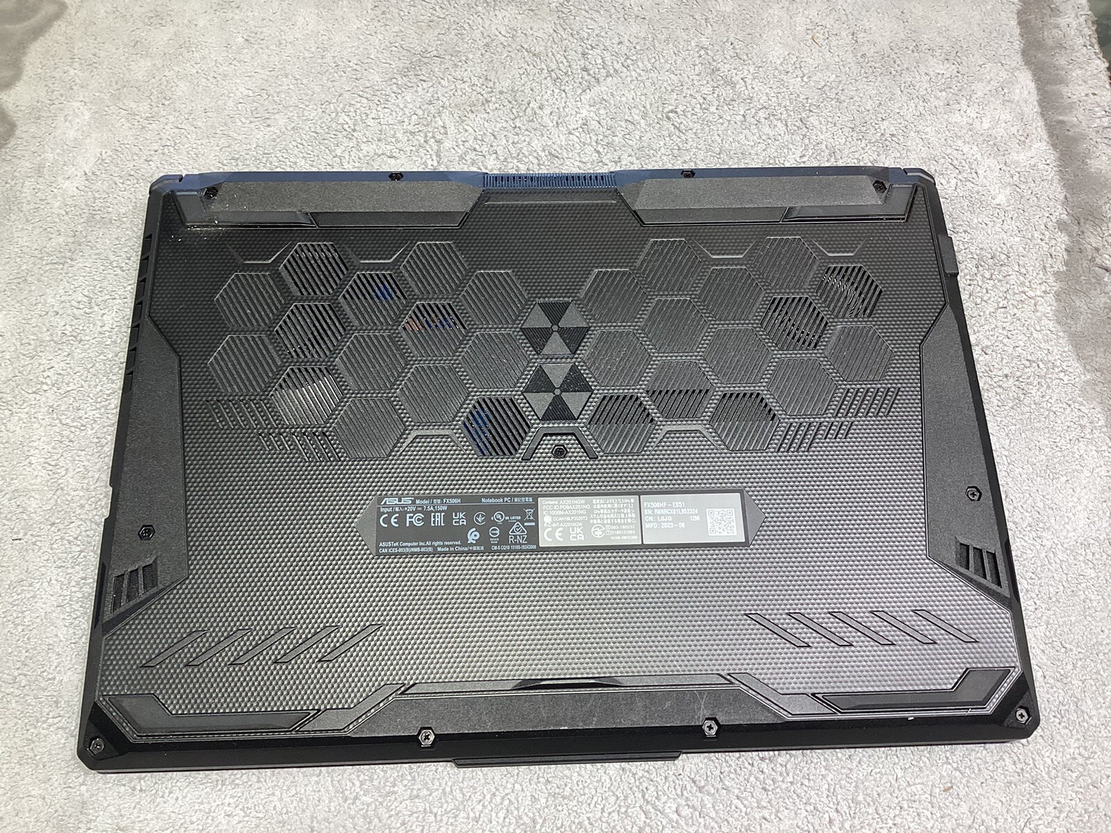ASUS TUF GAMING F15 FX506H 15.6″ i5-11400H 2.7GHz 8GB 512GB SSD **See Images**