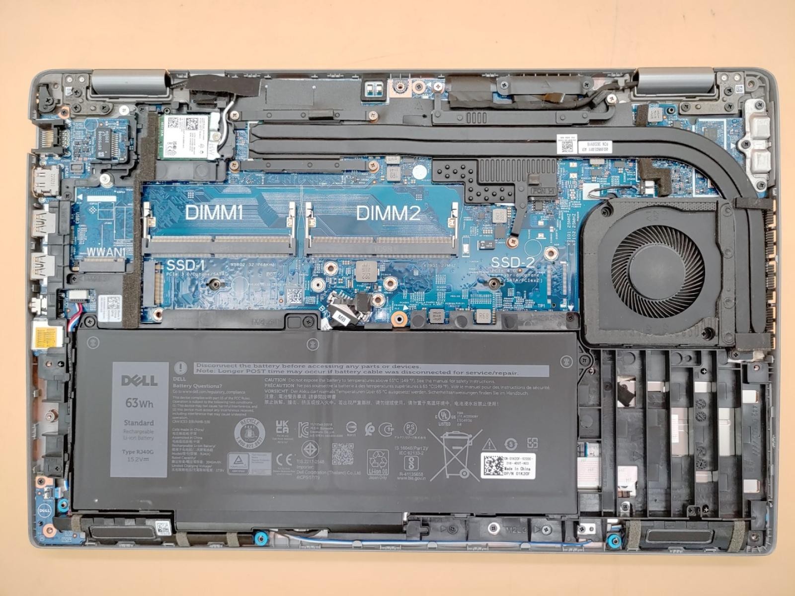 Dell Precision 3560 15.6″ i7-1185G7 NVIDIA T500 *NO SSD/NO RAM/NO AC* ***READ**