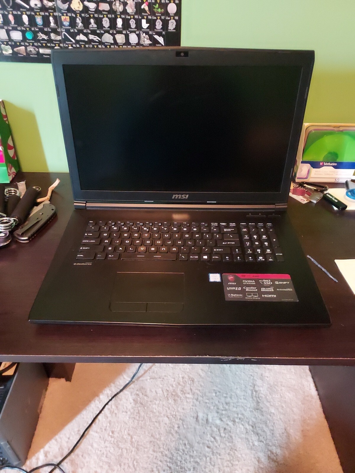 MSI GL72 6QD Core i5-6300HZ 17.3″ 8GB RAM GeForce GTX 950M 1TB SSD Laptop