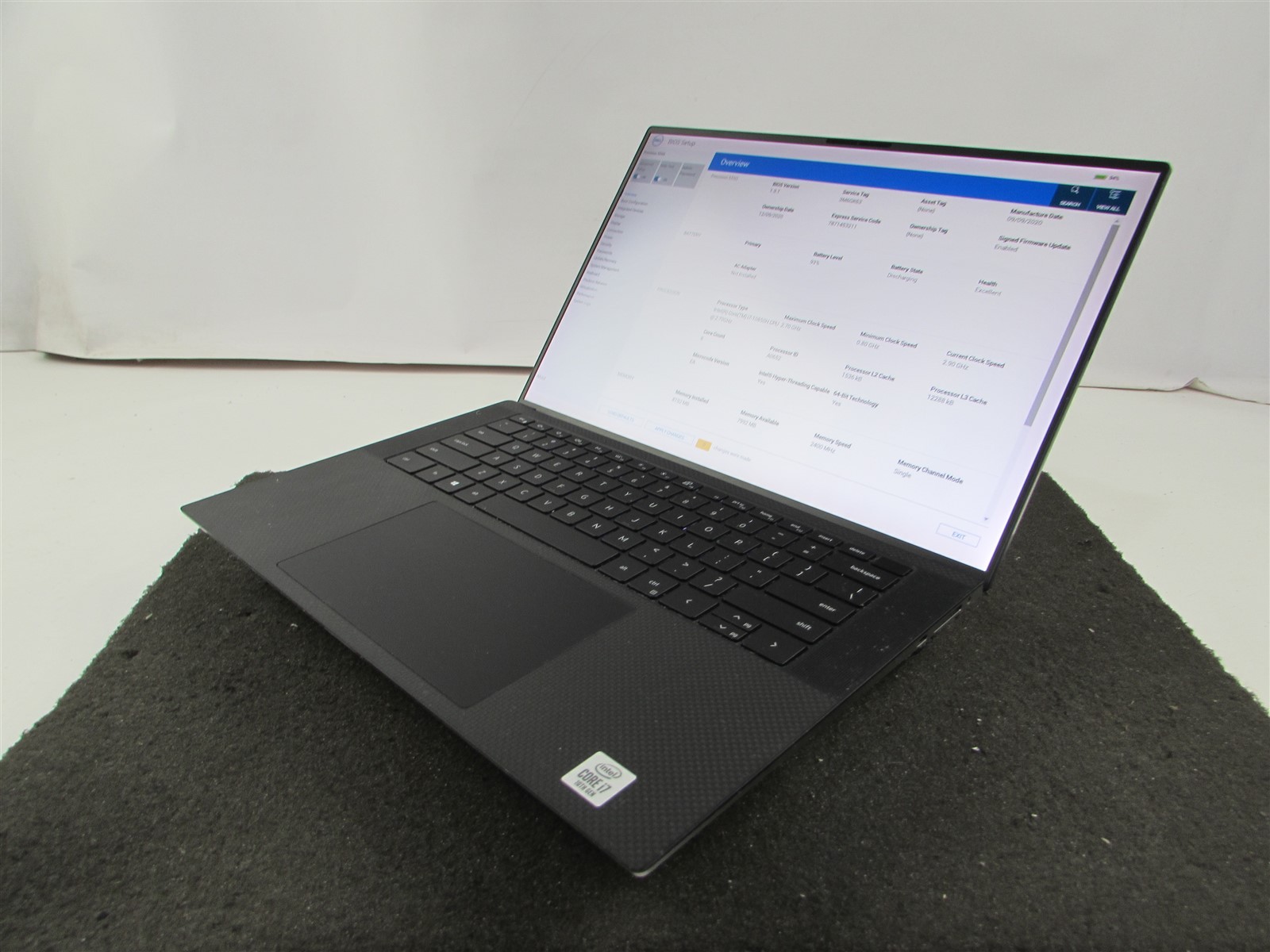 DELL PRECISION 5550 1920X1200 FHD CORE I7-10850H 512GB SSD 8GB RAM T1000 WIN 11