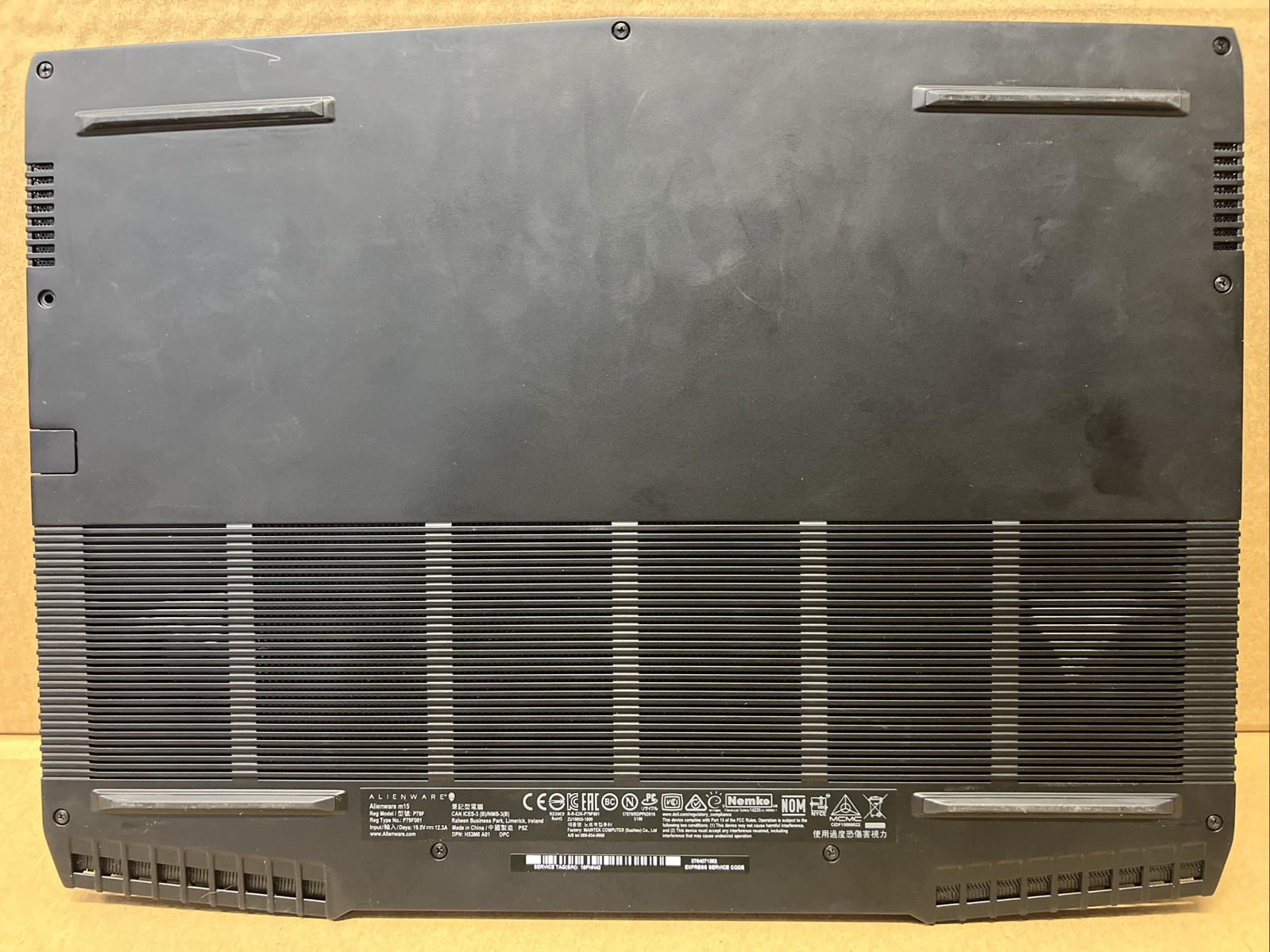 Alienware Alienware m15 i7-8750H 16GB Tested | GeForce RTX 2060 Mobile