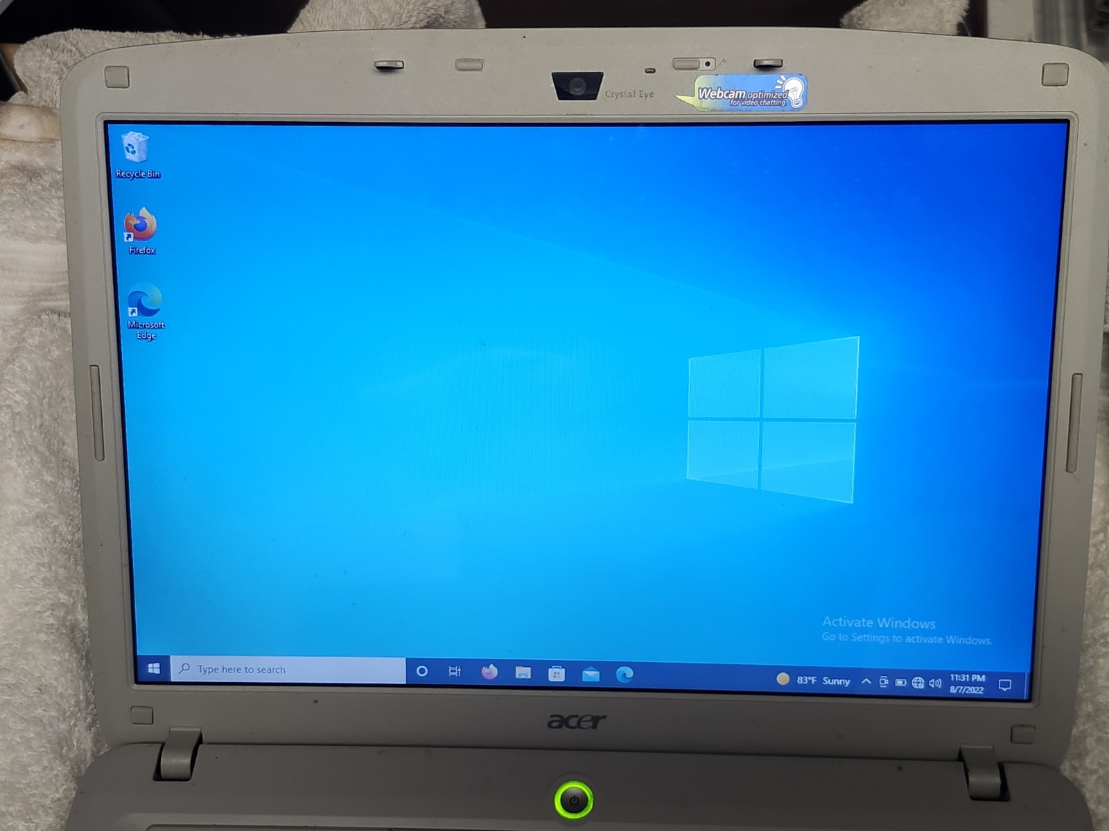 Acer Aspoire 5720 Laptop Windows Vista Home Premium DVD RW