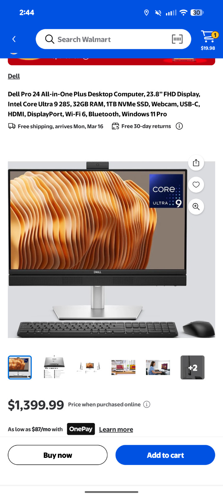 Dell inspiron 3477 A10 series ( 1Tb storage)