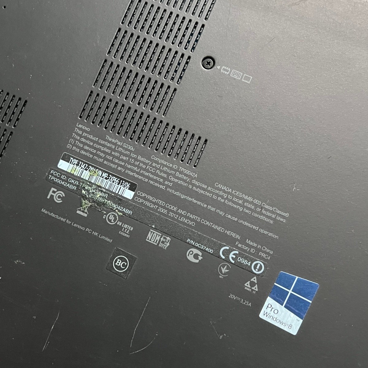 Lenovo ThinkPad Twist S230u 12.5in Ultrabook Core i3 Convertible Laptop UNTESTED