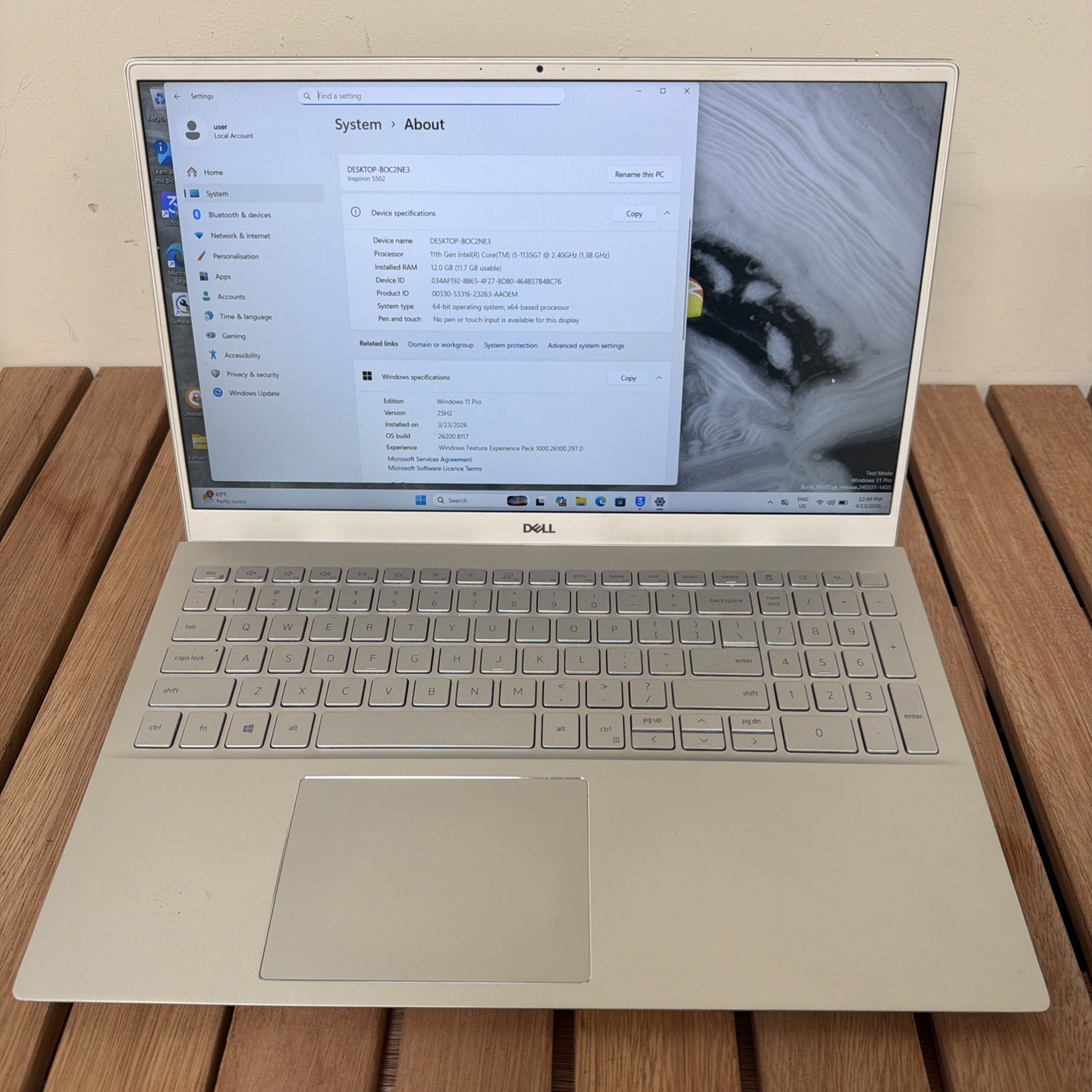 Dell Inspiron 15 5502 15.6″ Core i5-1135G7 1.8GHz 12GB RAM 512GB SSD
