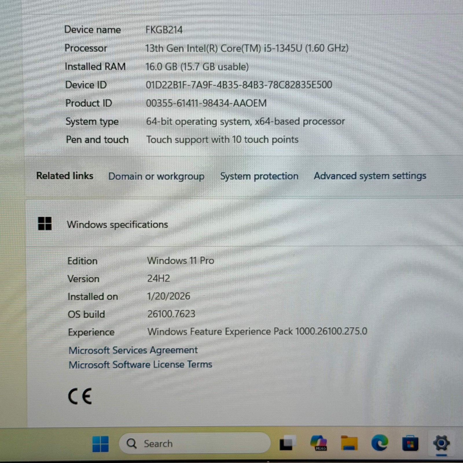 Dell Latitude 5540 15.6″ i5-1345U 1.6GHz 16GB 256GB SSD intel Iris Xe Graphics