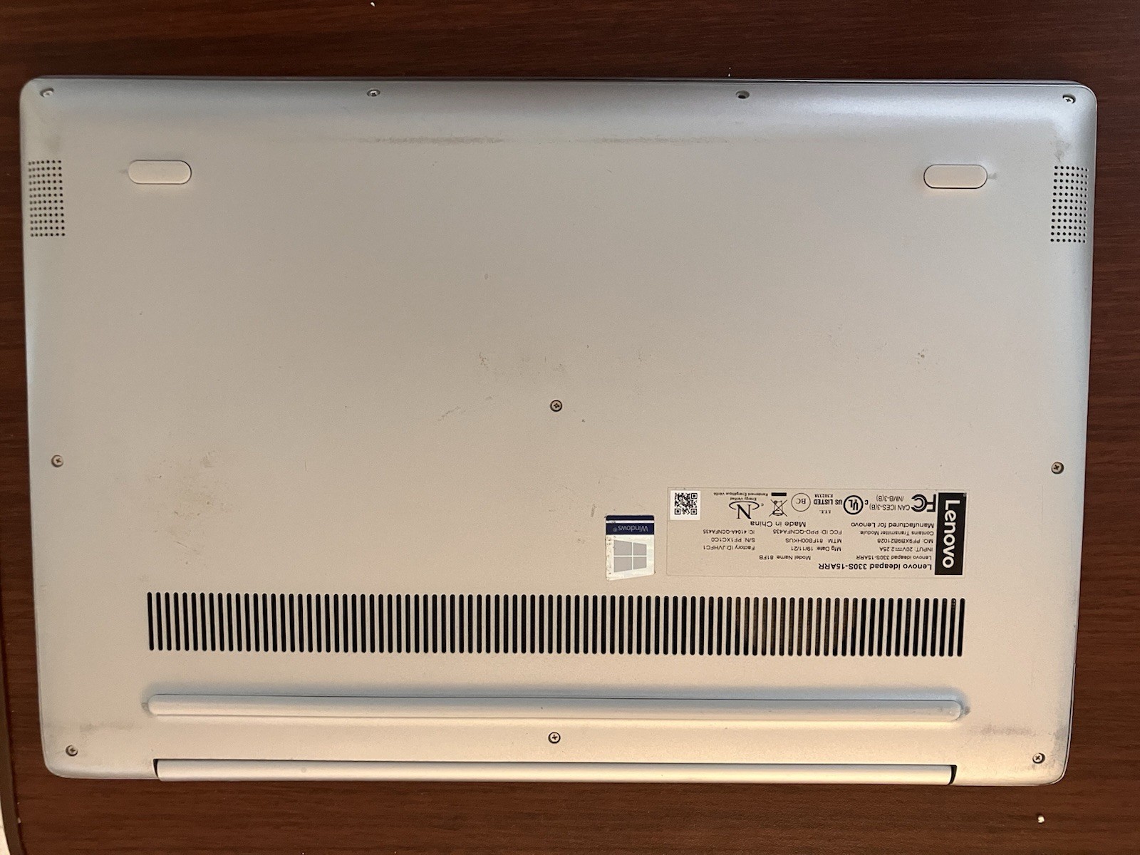 Lenovo Ideapad 330S-15ARR Ryzen 5 2500U / 8GB RAM / NO SSD