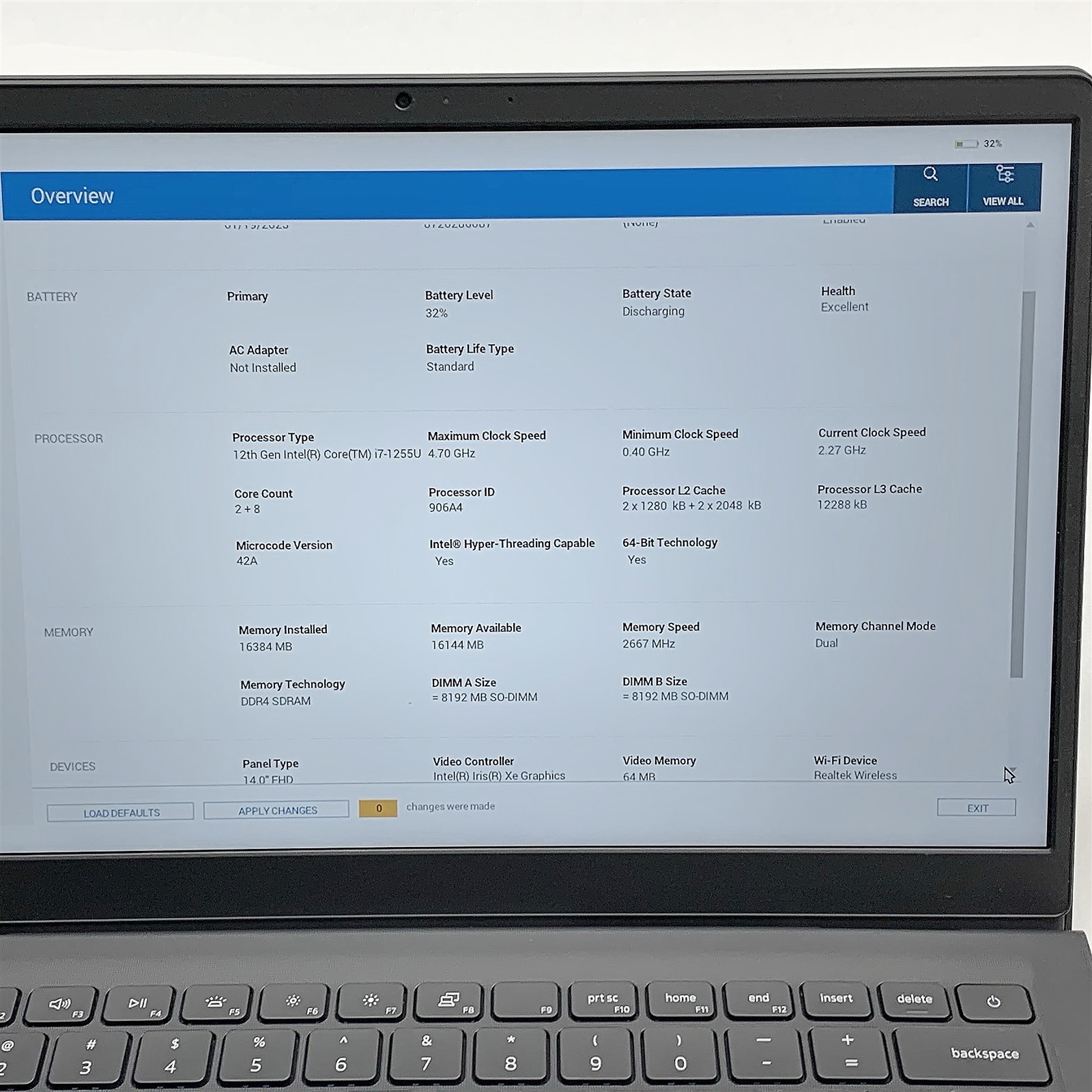 Dell Vostro 3420 Laptop Intel i7 1255U 1.7GHZ 14″ FHD 16GB 512GB NVMe Windows 11