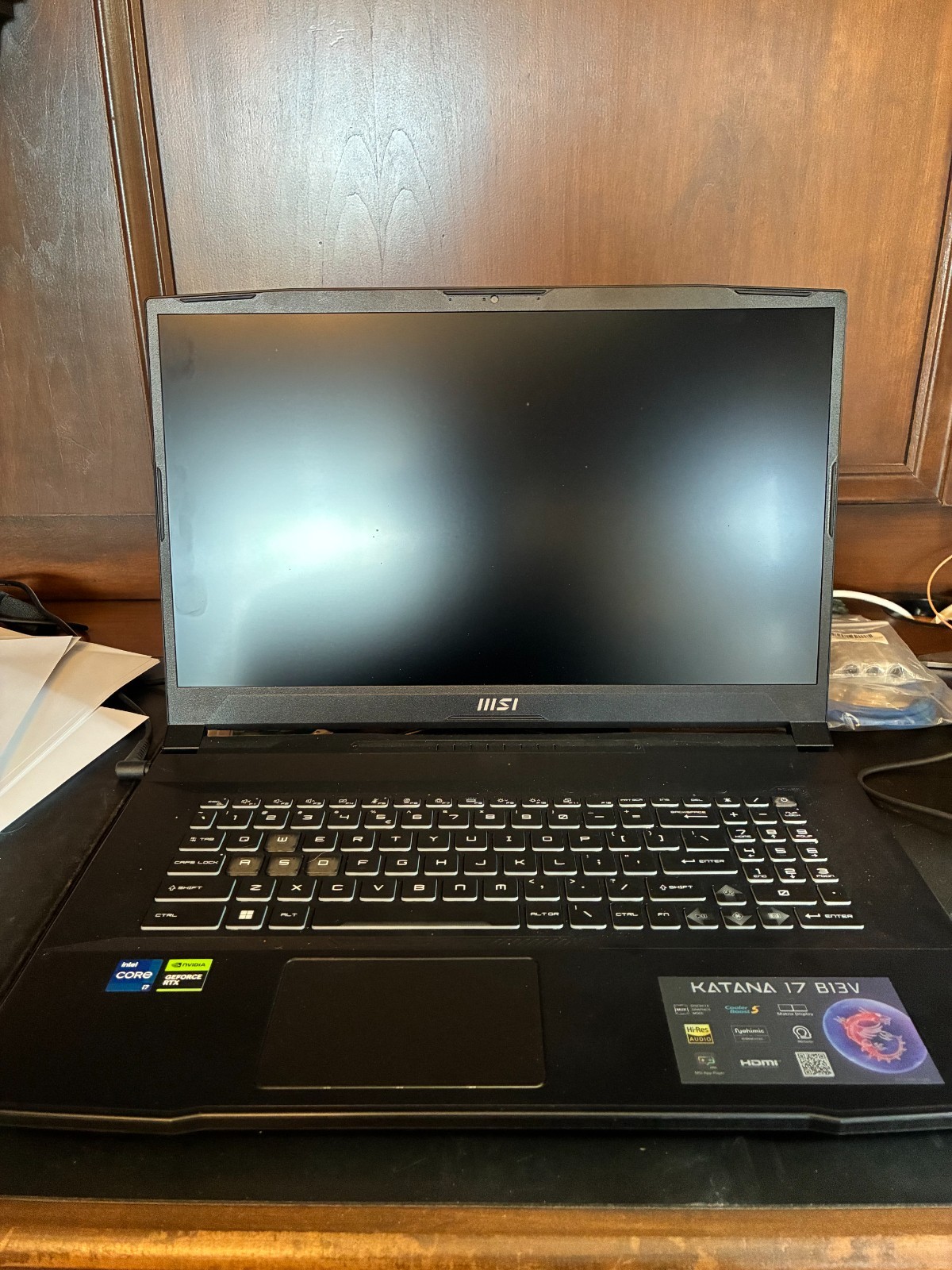 MSI Katana 17.3” Gaming Laptop i7 32GB DDR5 1TB 144 HzSSD RTX 4070 1080p Charger