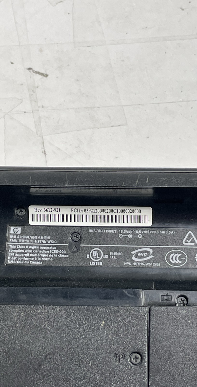 HP G60 549DX S/N 2CE941C1DT 15.6″ Laptop Black FOR PARTS