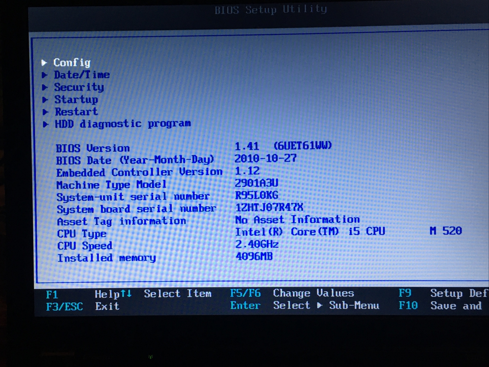 Thinkpad Lenovo T410s Laptop Antix OS