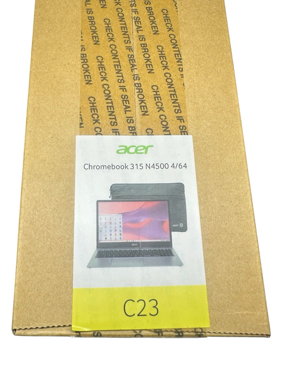 NEW Acer Chromebook 315 15.6 inch Laptop Intel Processor N4500 4GB RAM 64GB eMMC