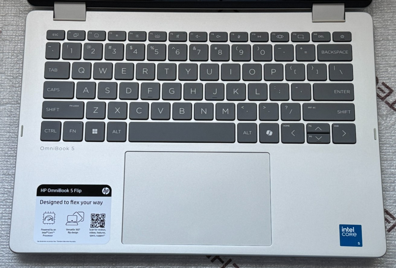HP OmniBook 5 Flip 14″ 2K Touch 2-in-1 Laptop Core 5 120U 8GB RAM 512GB SSD