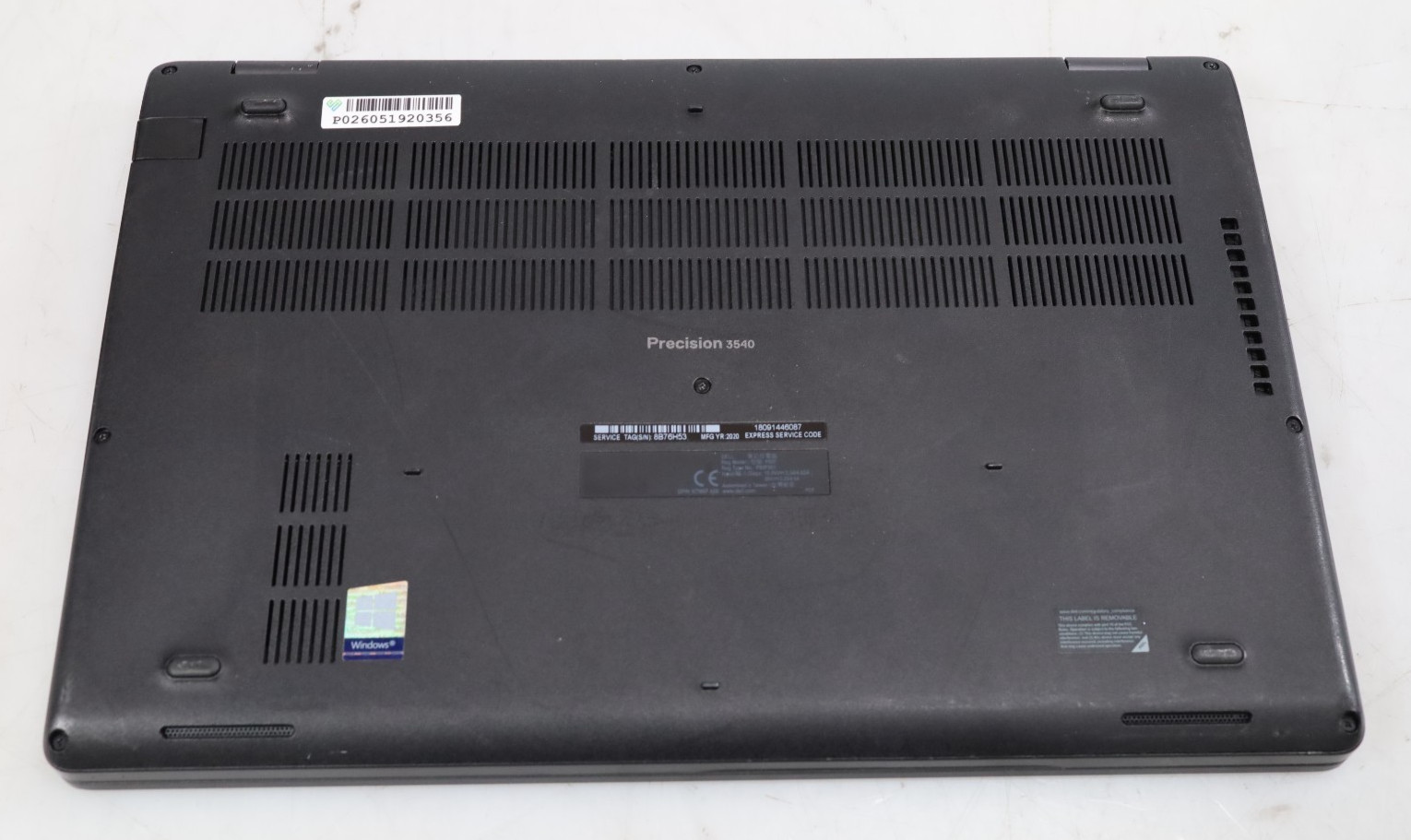 Dell Precision 3540 15.6″ Intel i5-8365U 8GB DDR4 NO HDD COA OS