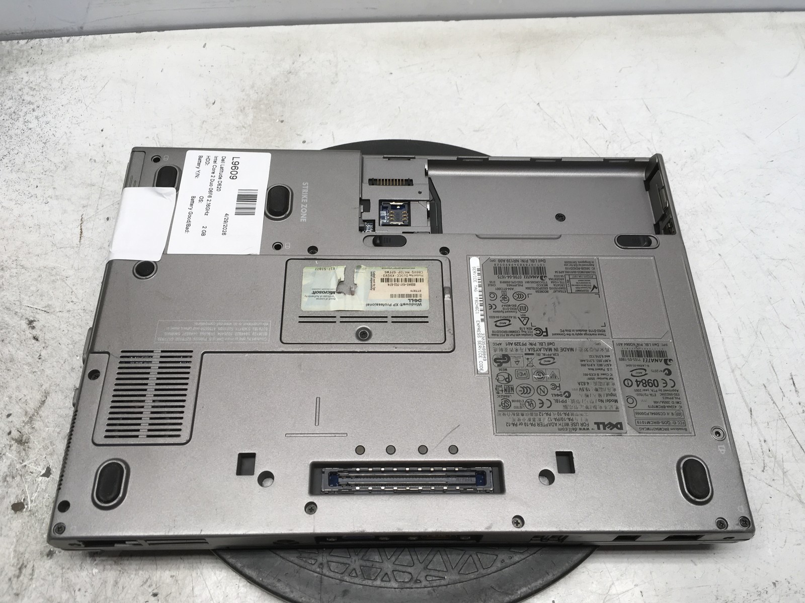 Dell Latitude D620 Intel Core 2 Duo 2GB Ram 500GB HDD Windows XP