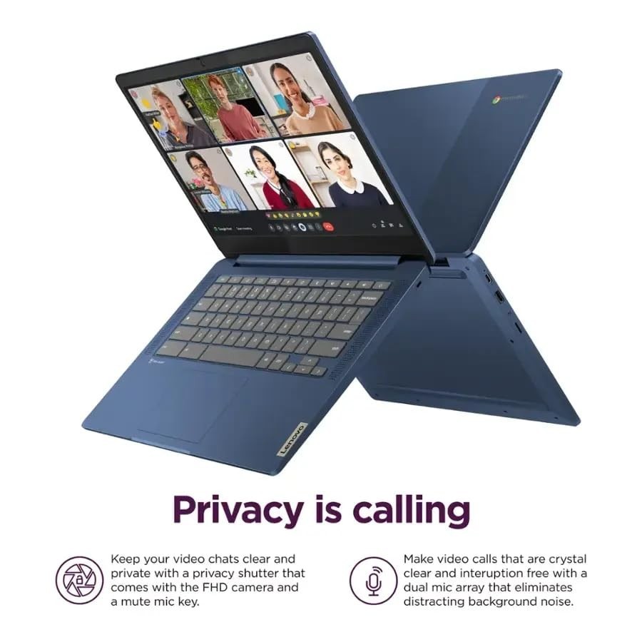 Lenovo 82XJ004AUS IdeaPad Slim 3 Chromebook 14″ FHD 4GB RAM 64GB eMMC Laptop