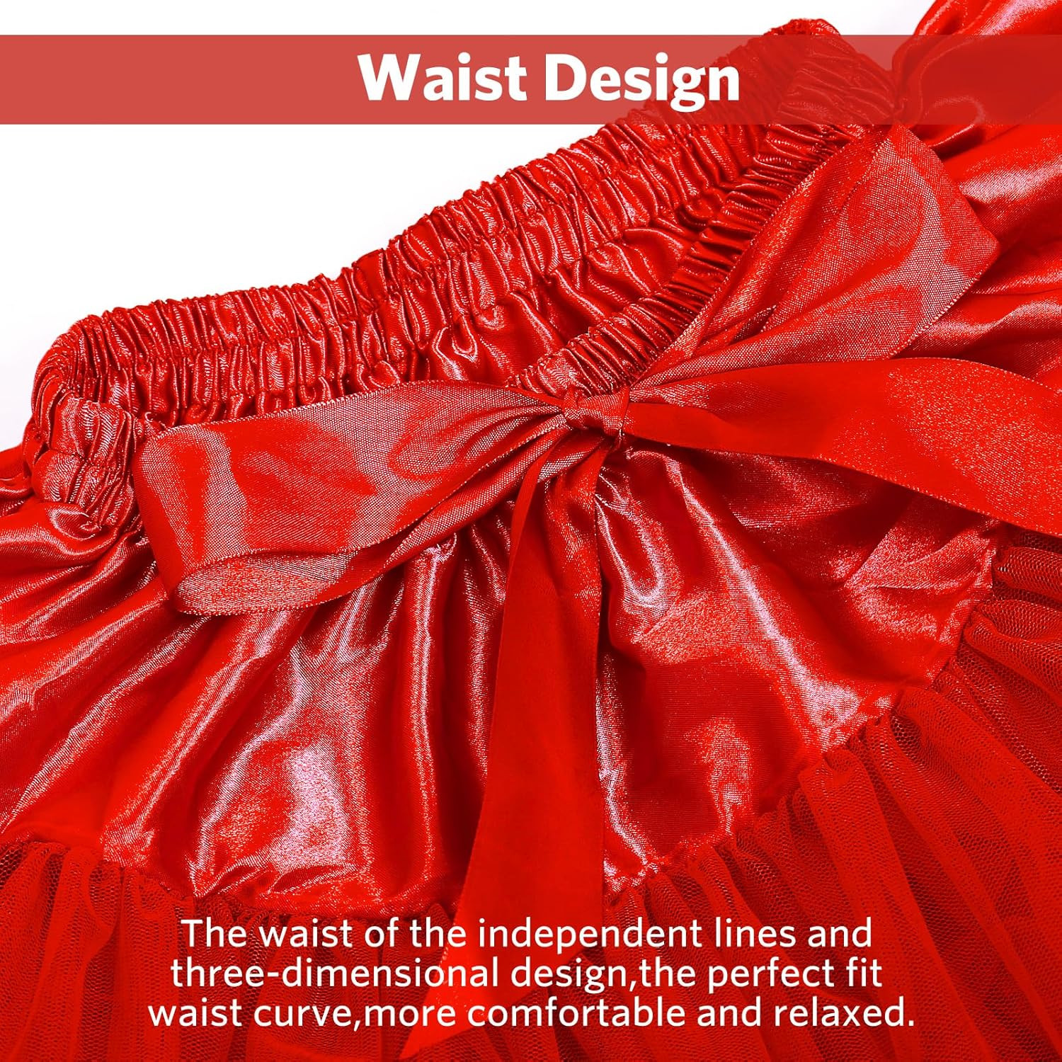 Women’s Petticoat Skirts Tulle Underskirts Chiffon Half Slips Fluffy Ballet Dres
