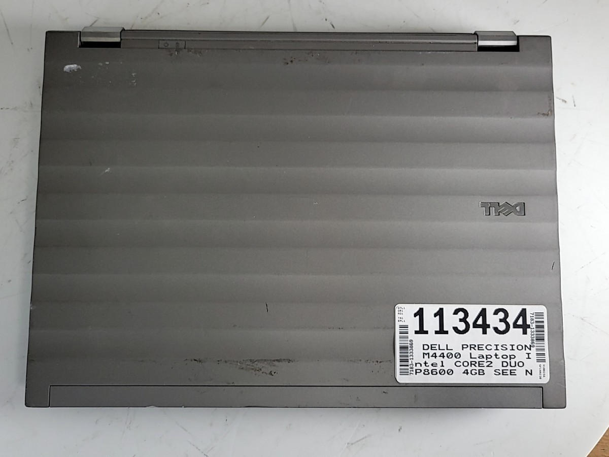 DELL PRECISION M4400 Laptop Intel CORE2 DUO P8600 4GB SEE NOTES