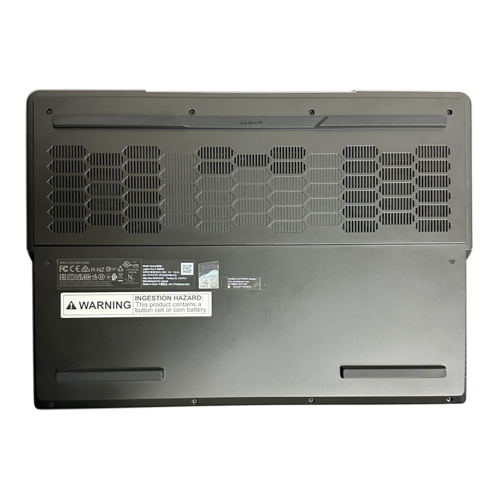 Lenovo Legion Pro 5 16″ Intel Core i9 16GB DDR5 1TB SSD RTX 4060 Gaming Laptop