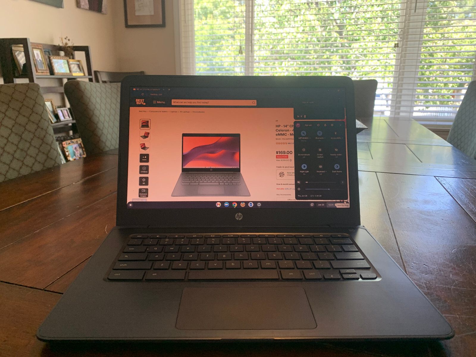 HP Chromebook G1 14″ (16GB SSD, Intel Celeron 2955U, 1.40GHz, 4GB RAM) Laptop –