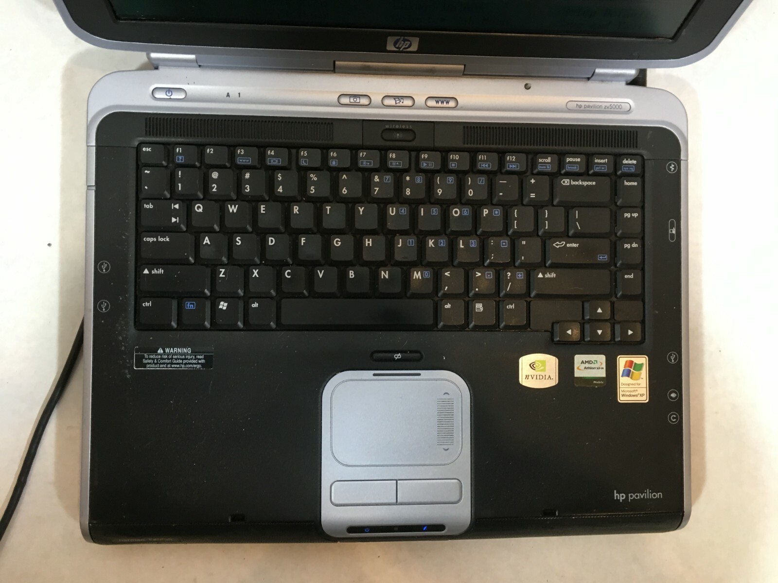 HP Pavilion vz5000 AMD Athlon XP 1.60 GHz 768 MB Ram