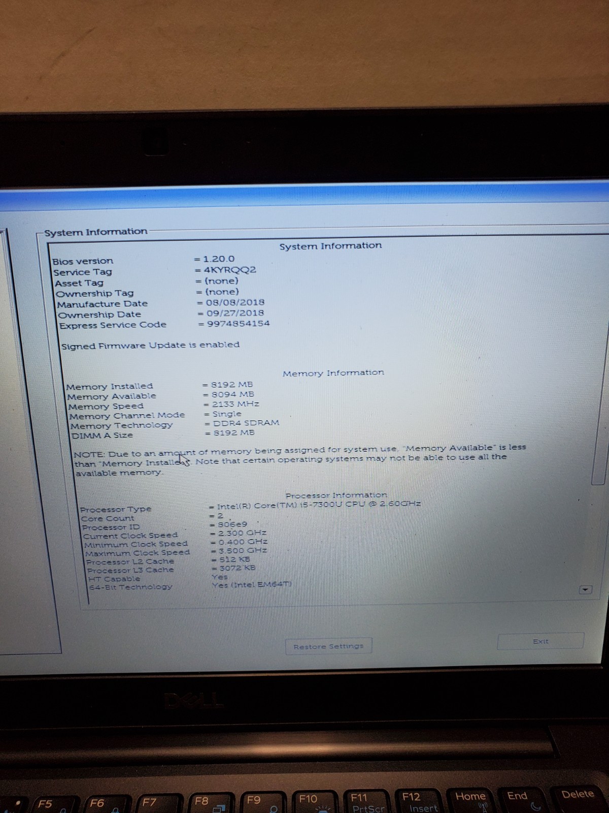 Lot of 3 Dell Latitude 7290 12.5” Core i5-7300U 2.6GHz 8GB RAM No SSD/OS! #69