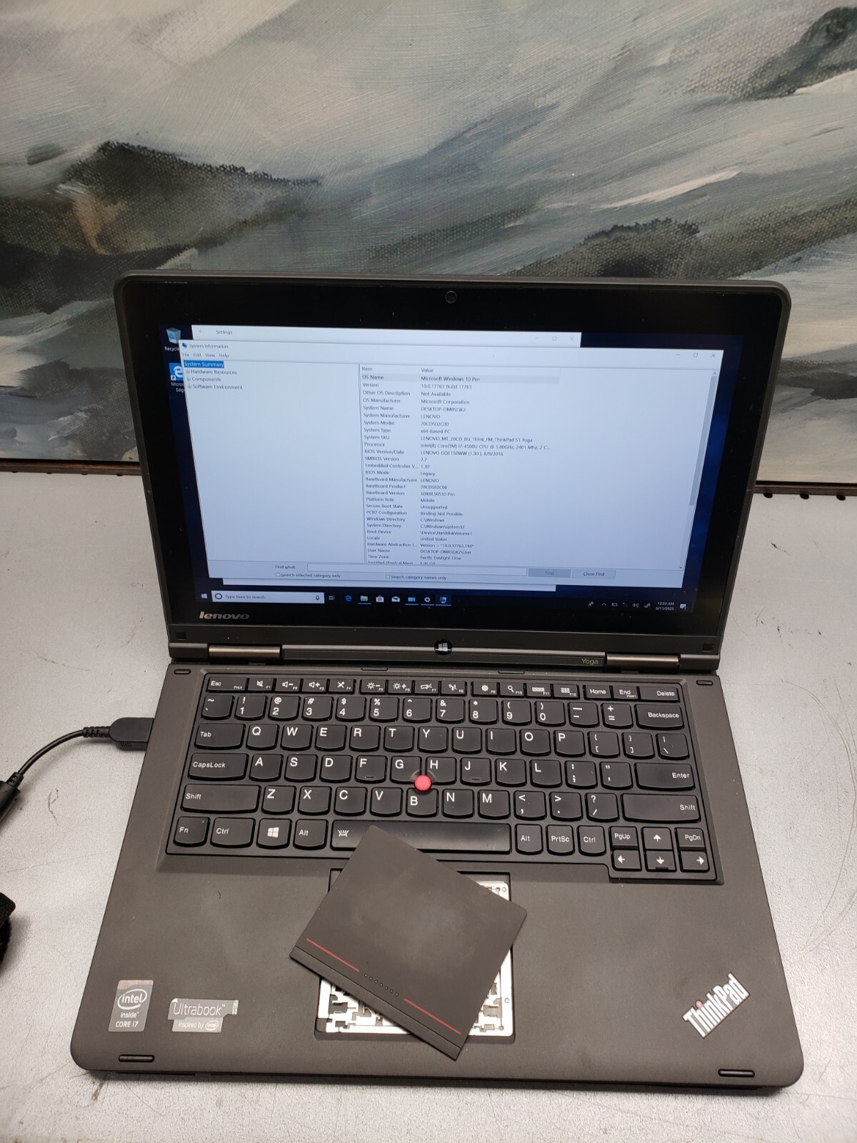 LENOVO THINKPAD YOGA Laptop w/ Intel Core i7-4500U 1.80 GHZ + 8 GB OP pre-instal