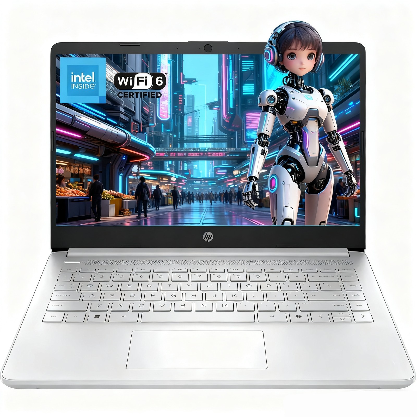 HP 14 inch Student Laptop Intel N150 UPTO 16GB RAM 128eMMC up to 3.6GHz Notebook