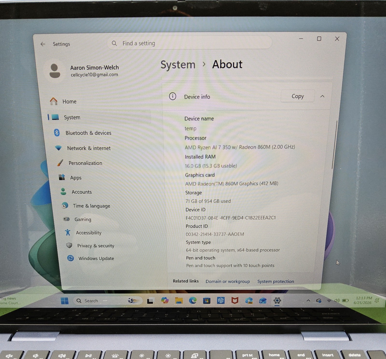 Dell 14 Plus DB04255 Windows 11 AMD Ryzen AI 7 350 2.0GHz 16GB RAM 1TB SSD