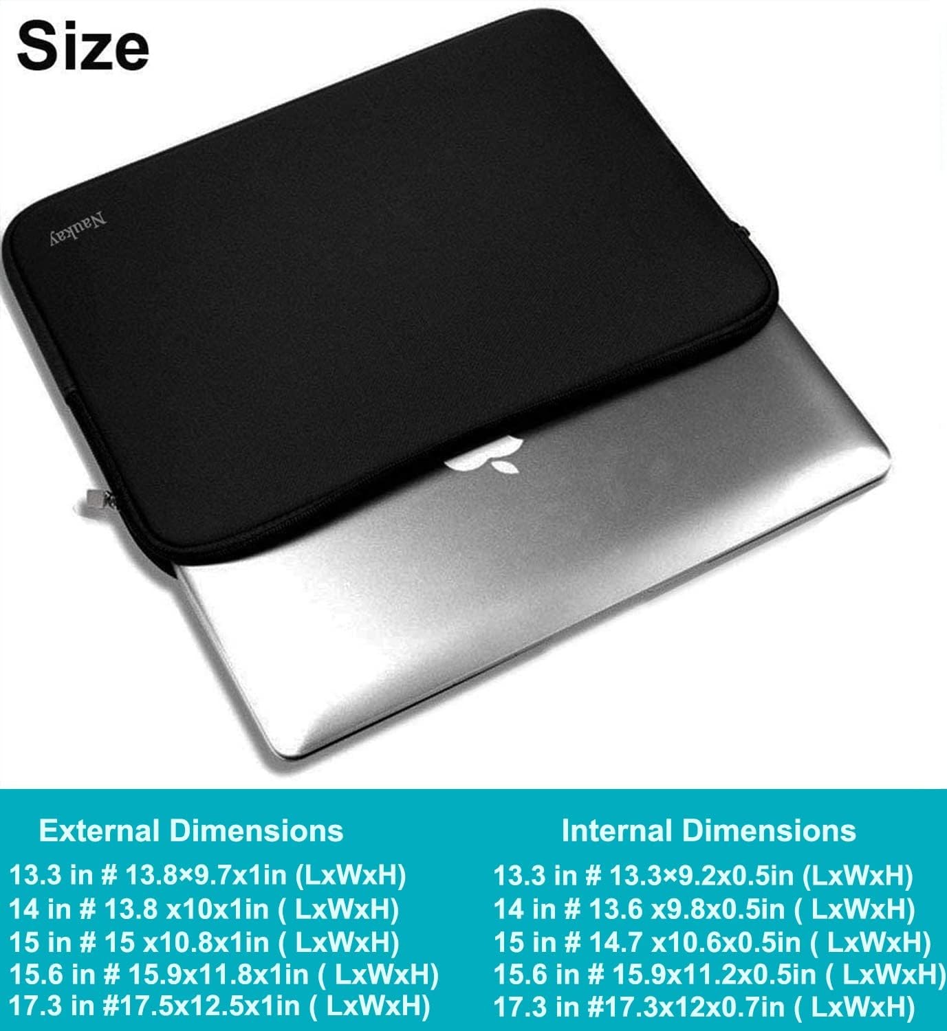 17 inch Laptop Sleeve Case, 17-17.3 Inch Resistant Neoprene Laptop Sleeve