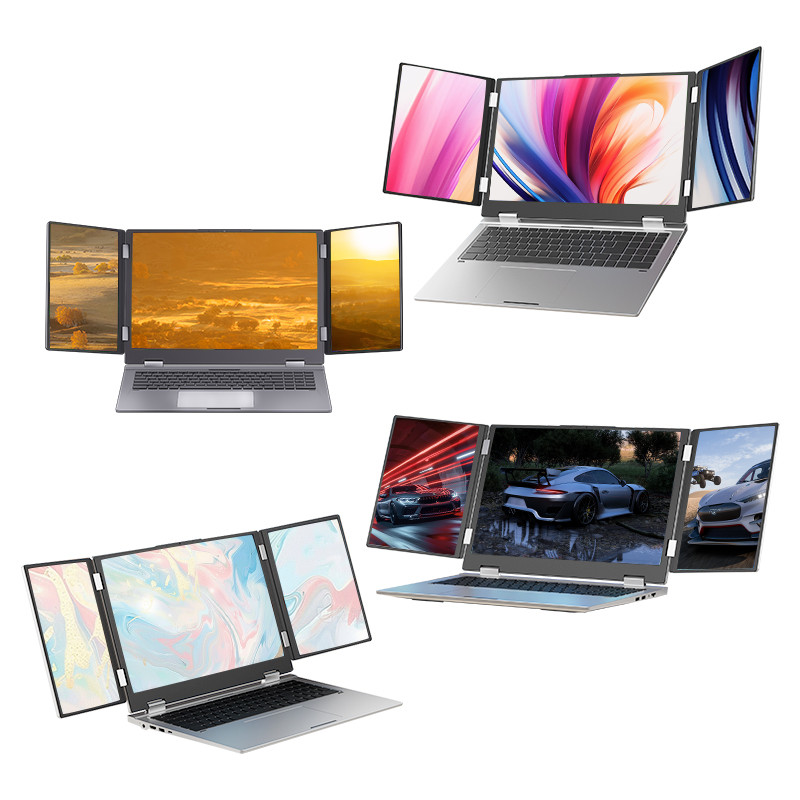 2025 16 inch 3 Scree Foldable i7 Laptop 32G RAM 2TB m.2 SSD Windows 11 Computer