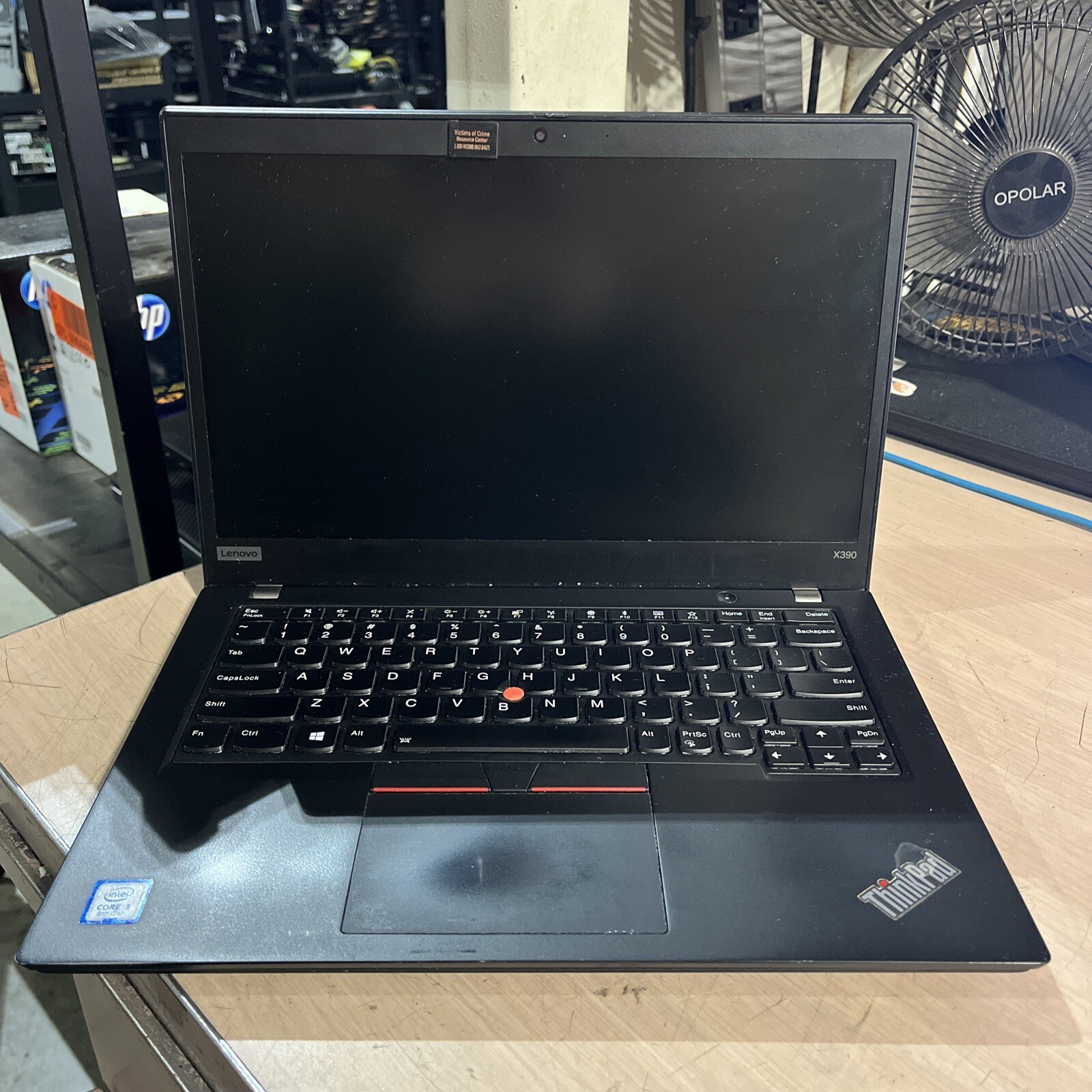THINKPAD LENOVO X390 INTEL CORE I5-8265U 1.60GHZ 8GB RAM NO HD