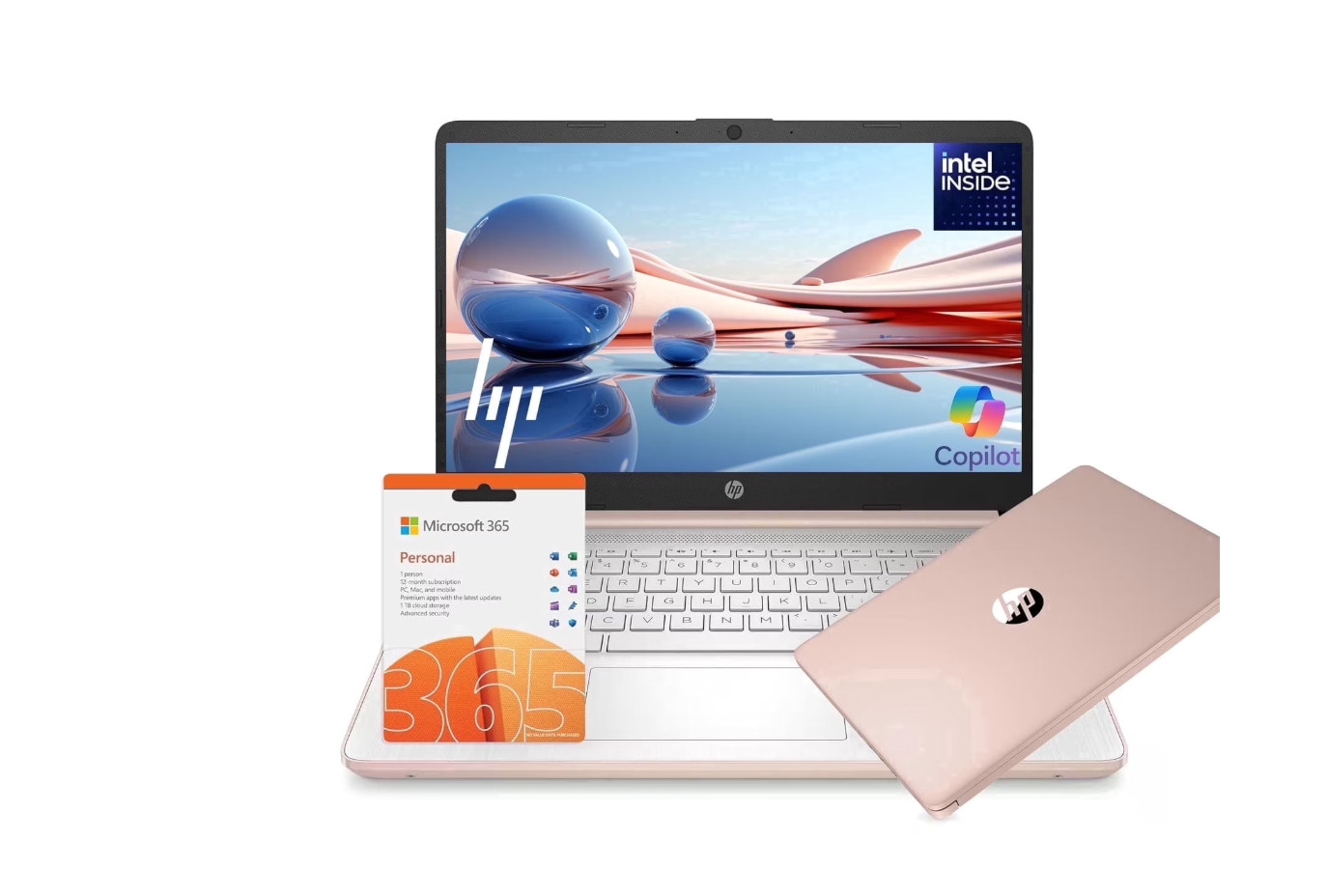 NEW Free Shipping HP 14 Laptop Copilot AI 4-Cores Intel 3.6GHz 8GB RAM 128GB