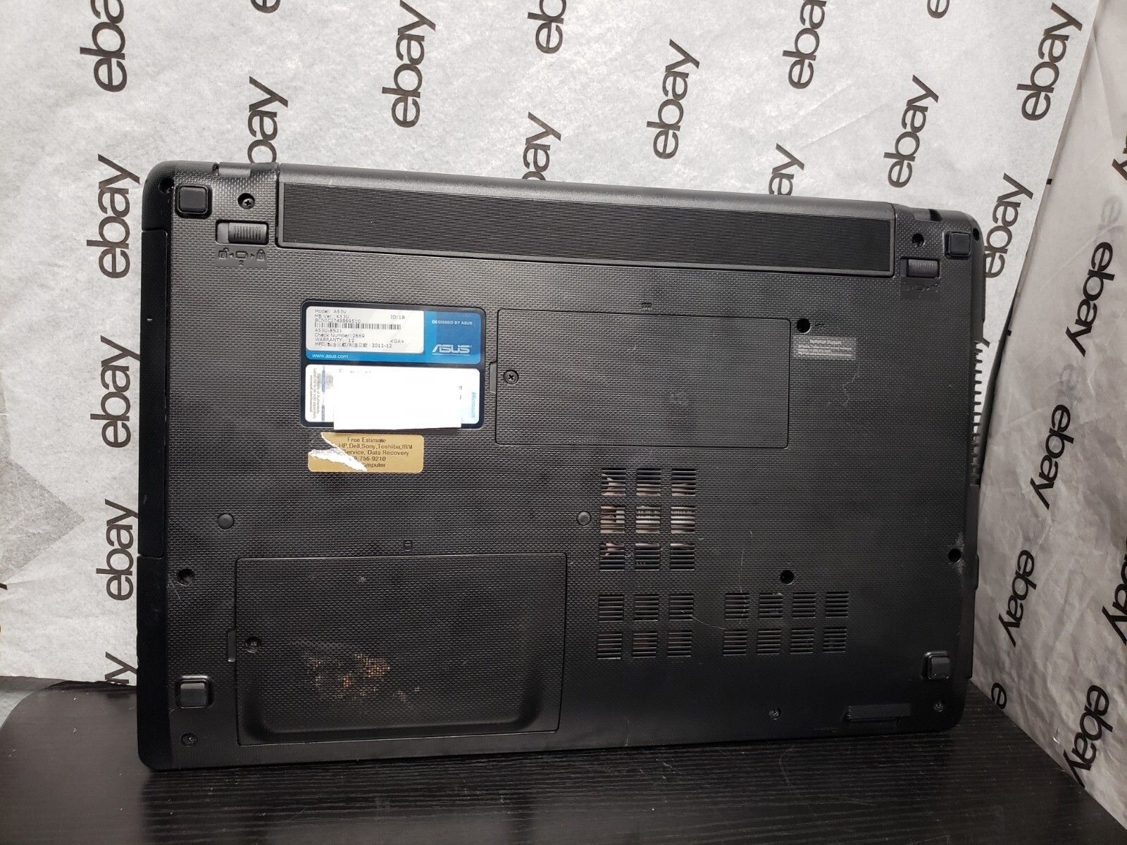 Asus A53U-ES21 15.6″ | AMD E-450 APU@1.65GHz | 8GB RAM*NO OS/HDD/BATT/CHRGR*