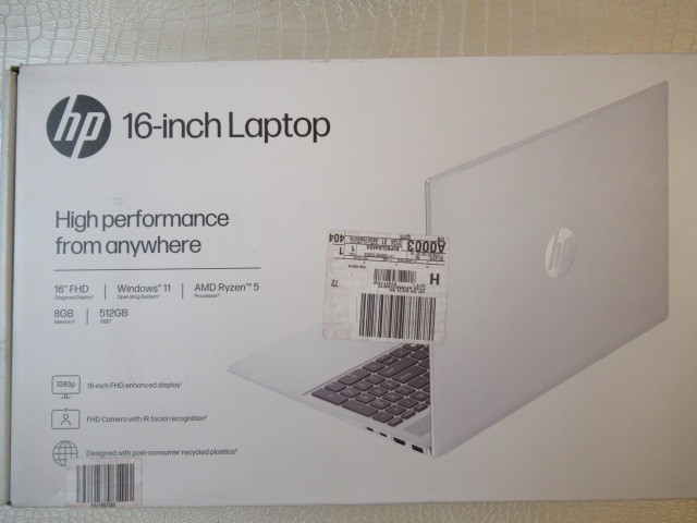 HP Pavilion 16 in AMD Ryzen 5-8540U AI 8GB RAM 512GB SSD Meteor Silver Aluminum